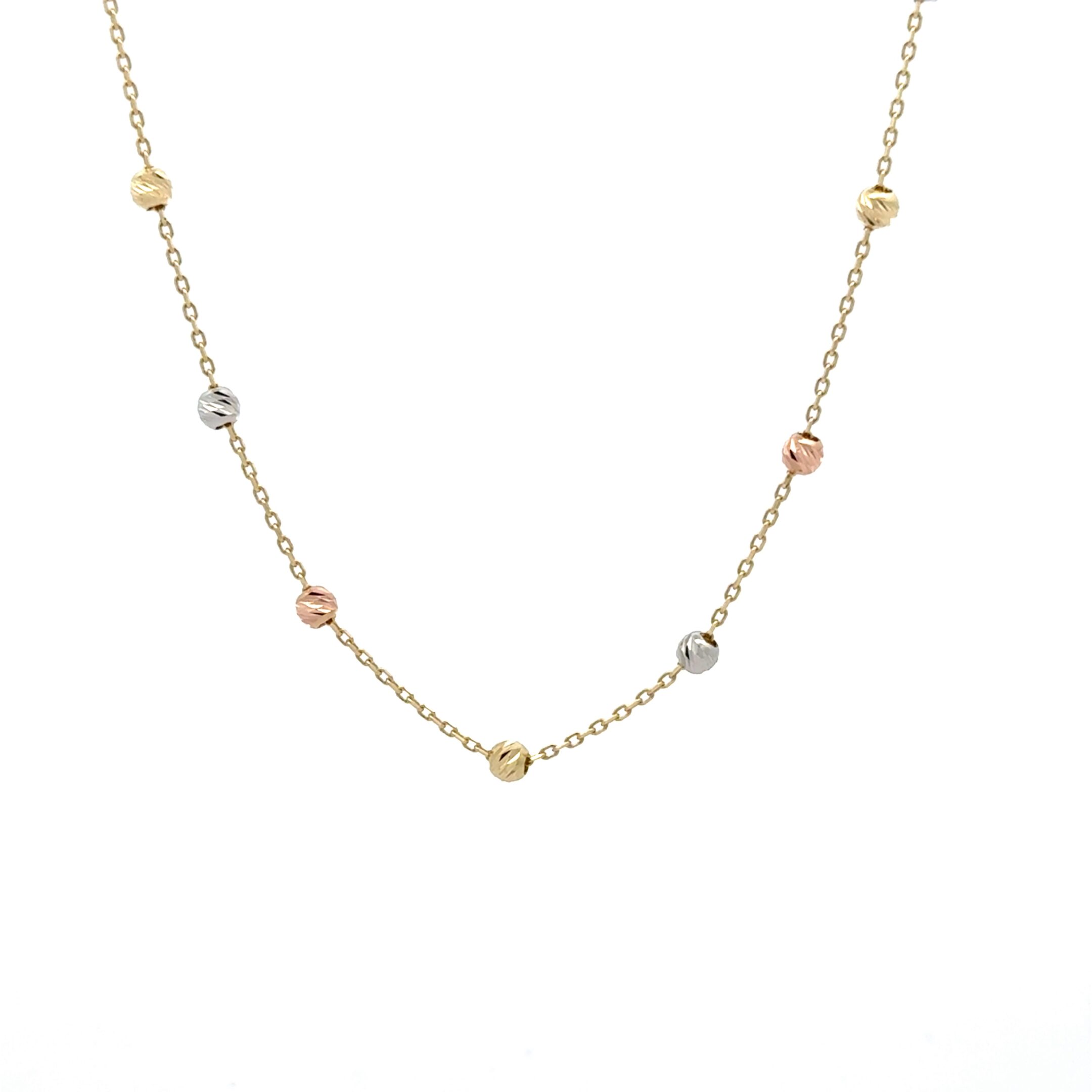 Zlatý Řetízek 585/1000, Hmotnost: 3,19g, Vel: 46 cm, NEC4V46H3/19K59