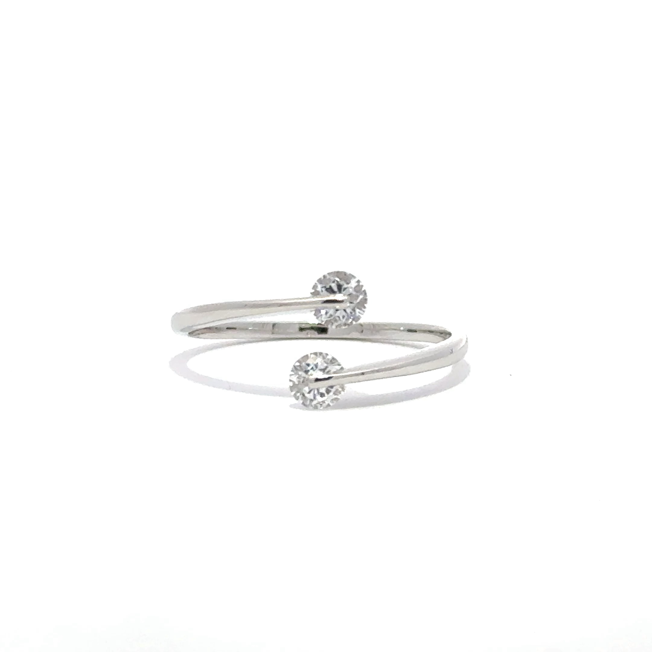 Bílý Zlatý Prsten 585/1000, Hmostnost: 1,54g, Velikost: 56, H1/54V56A50